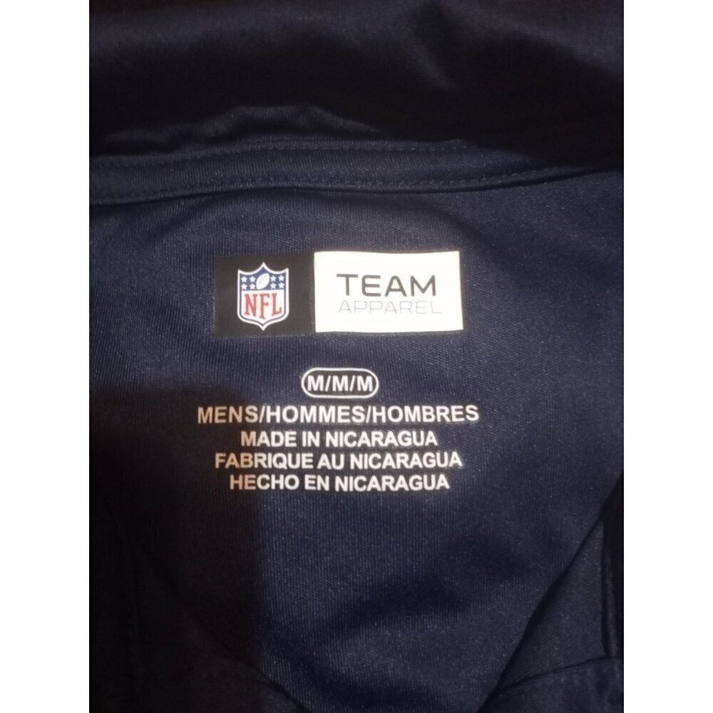 Dallas Cowboy's Shirt Team Apparel Mens Medium M Navy Logo Polo Short Sleeve - Picture 8 of 11